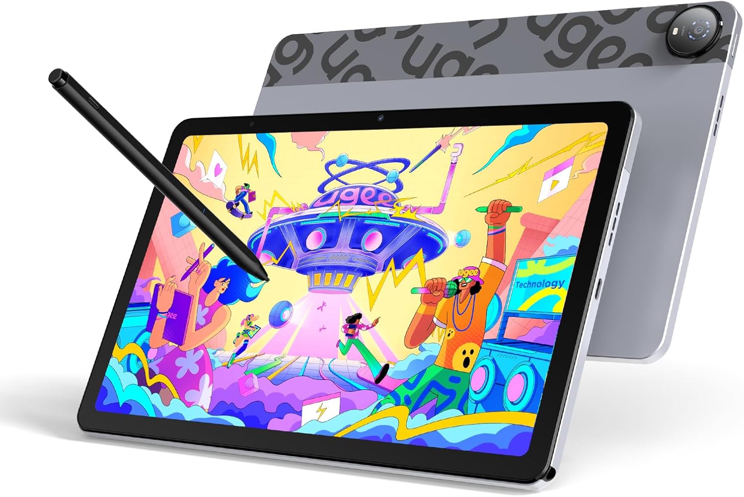 Ugee UT2 Fun Android Tablet Pad Standalone con display 2K da 10,36 pollici e finitura nano-opaca, tablet portatile con U-Pencil, 6GB+128GB, Android 14, 7000mAh, 5MP+8MP, corpo in metallo