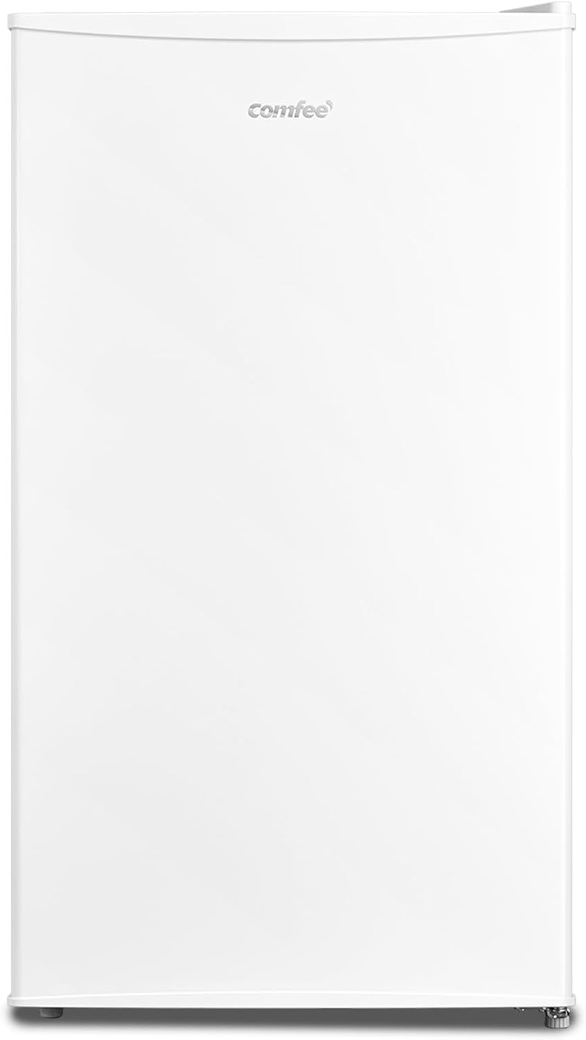COMFEE' RCD93WH2(E) Frigorifero Monoporta 93L Zona di raffreddamento rapido, controllo della temperatura, Silenzioso, Sicuro, Frigo Per applicazioni in Hotel, Casa, Ufficio, Colore Bianco