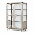 Armadio in vetro verde chiaro e bianco 90 x 50 x 140cm per esposizione