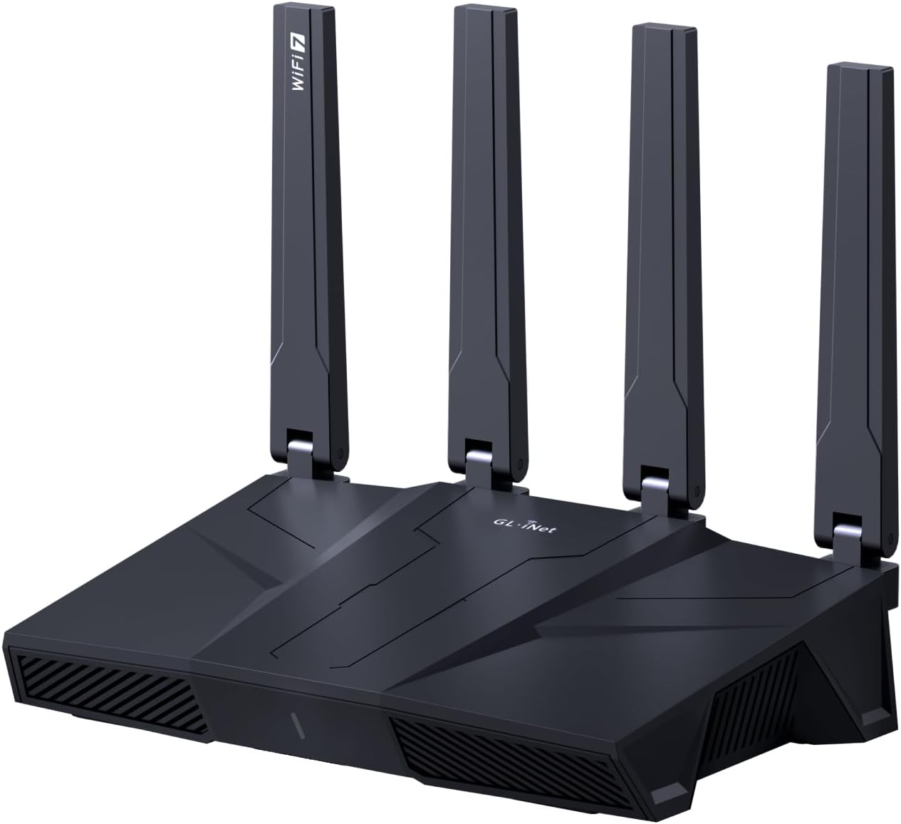 GL.iNet GL-BE9300(Flint 3) Tri-Band WiFi 7 Router, High-Speed Gaming Router, Extensive Coverage, 5 x 2.5G Multi-Gig Ports, Mass Device Connectivity, MLO Technology, Rapid OpenVpn  WireGuard, 802.11ax