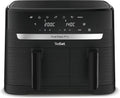 Tefal Friggitrice ad aria a doppia camera EY901810 Dual Easy Fry | Capacità 5,2/3,1 L | Due cassetti indipendenti | 7 programmi automatici | Risparmio energetico | Nero