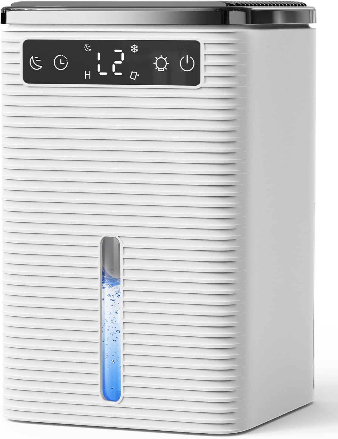 Deumidificatore Casa Muffa, 2500ML, 30dB Ultra Silenzioso, Deumidificatore Portatile per Casa, Ufficio, Bagno, Armadio, Spegnimento Automatico, Timer 2-12 Ore, Dehumidifier con Luce LED, 800ml/24H