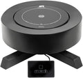 APS 12250 BONFIRE - Set di 2 piastre a induzione, supporto in metallo con legno di rovere, Ø 46,5 cm, altezza 16 cm, piano cottura Ø 24 cm, 900 Watt